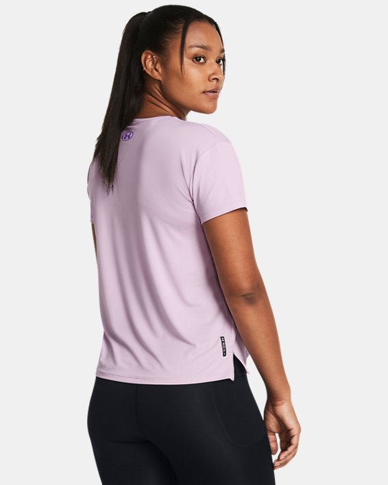 女士UA RUSH™ Energy 2.0短袖T恤 in Purple image number 1